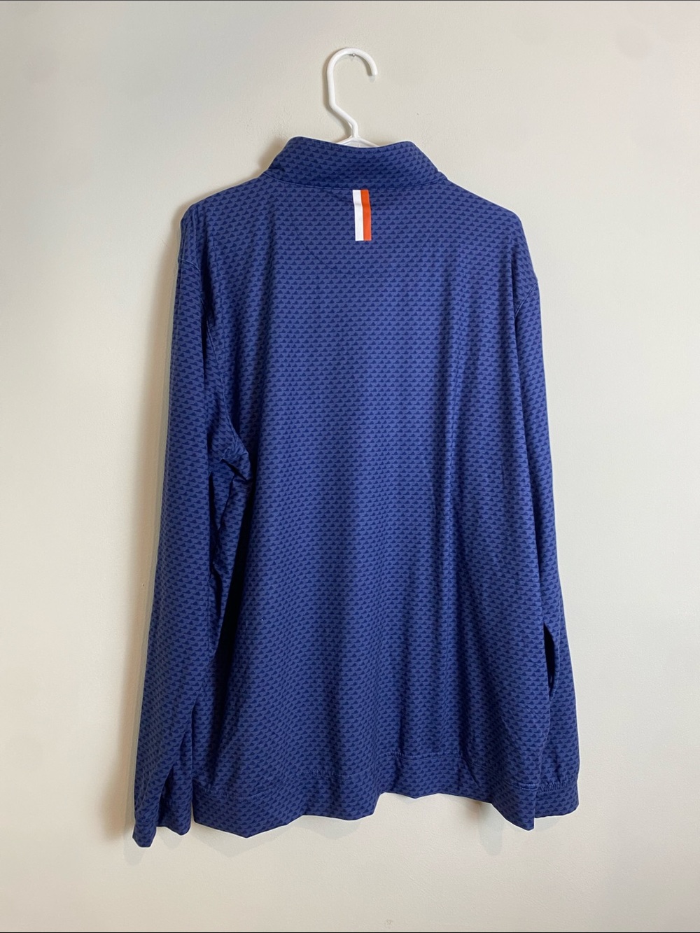 Rhoback Performance Quarter Zip Humpback Virginia State Print Navy Blue XL - Picture 6 of 7